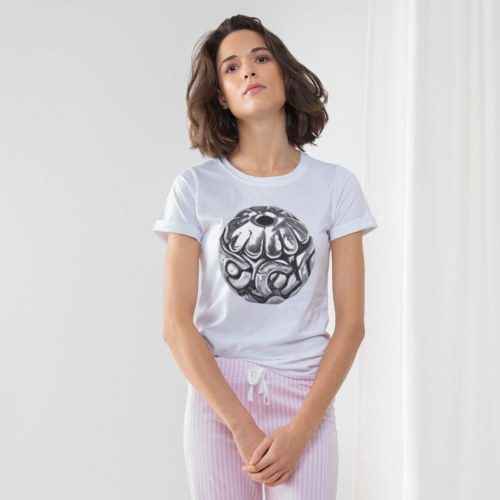 Metal Piece Women's Long Pant Pyjama Set