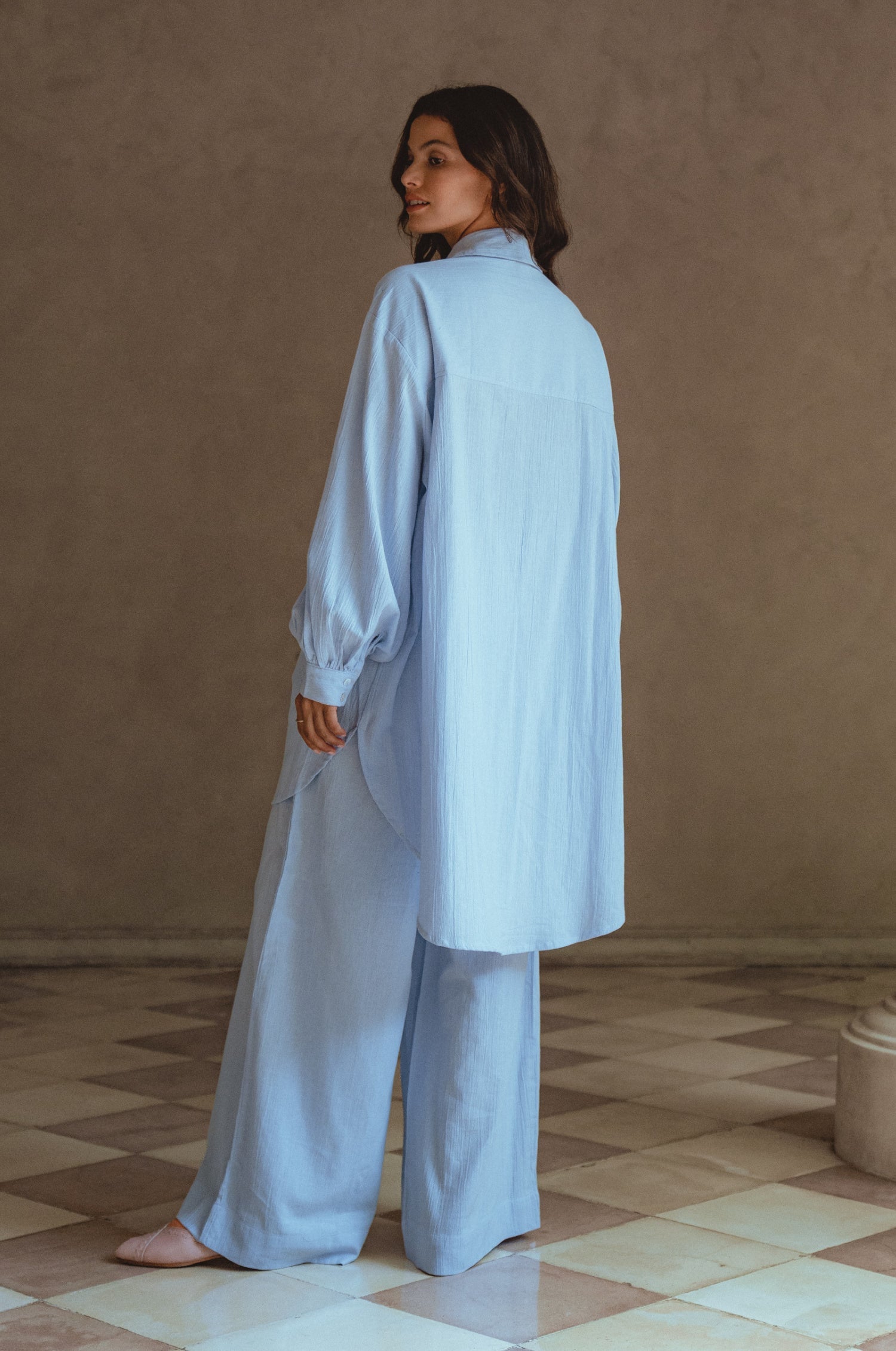Calin Wide Leg Linen Pants (Sale)