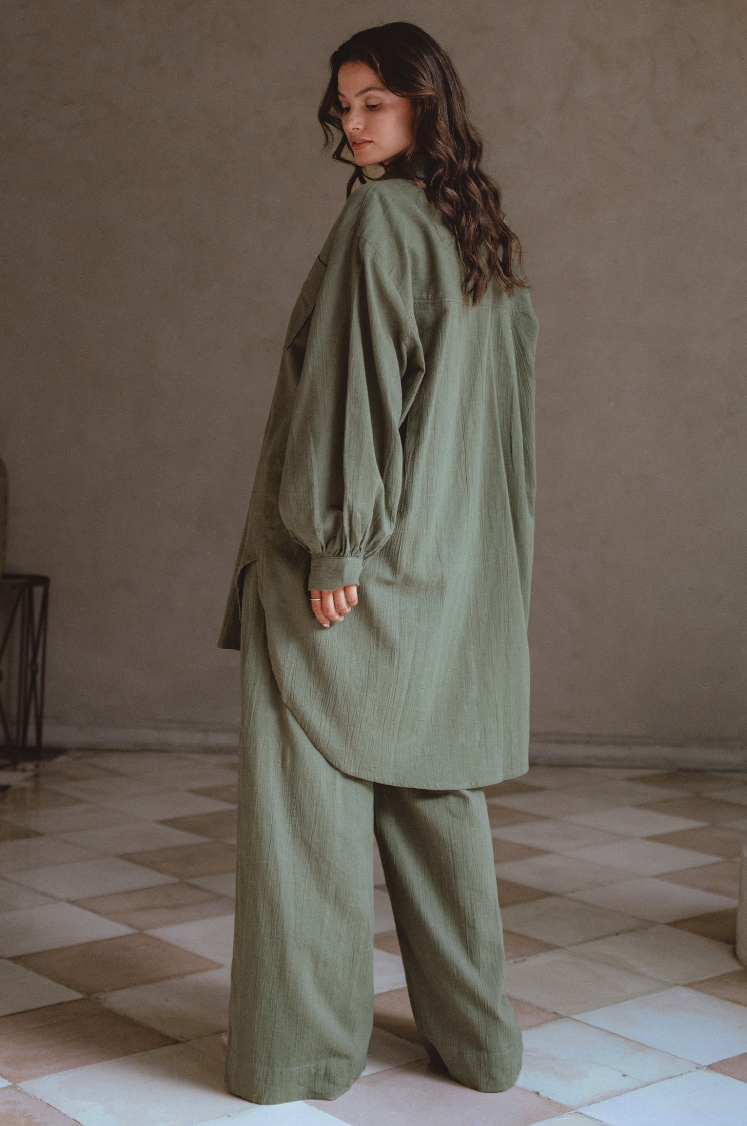 Calin Wide Leg Linen Pants (Sale)