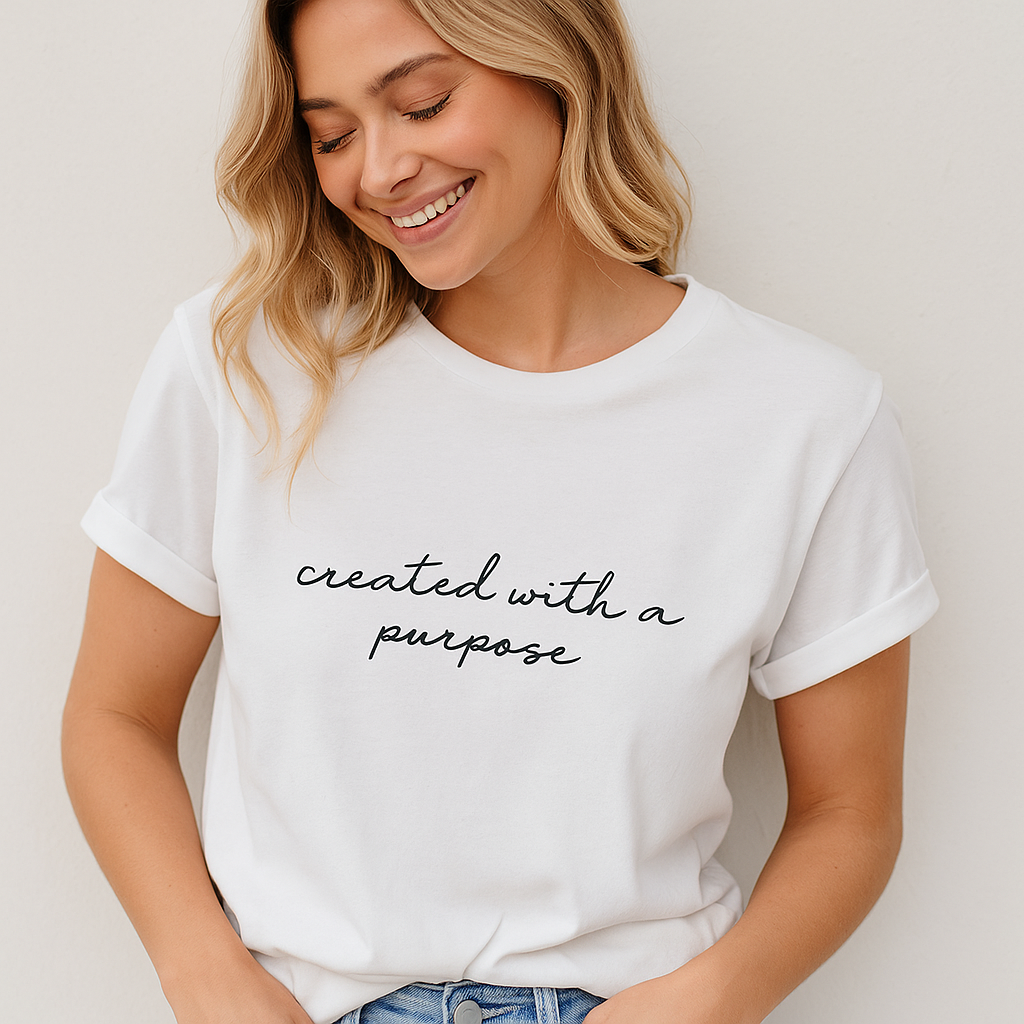 Created with a Purpose Tee, Inspirational T-Shirt