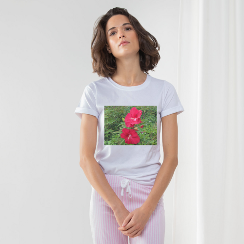 Red Flowers Women's Long Pant Pyjama Set
